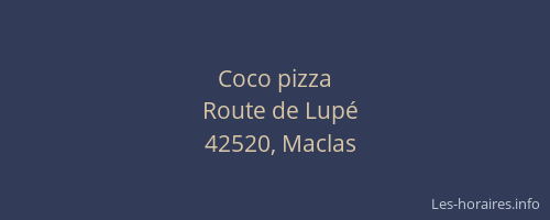 Coco pizza