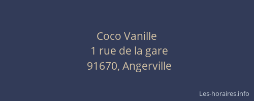 Coco Vanille