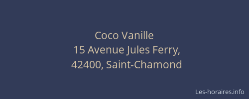 Coco Vanille