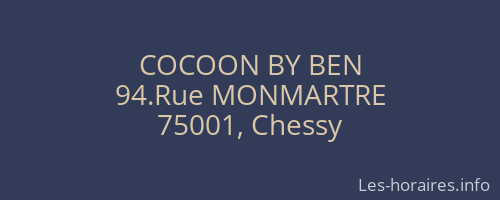 COCOON BY BEN