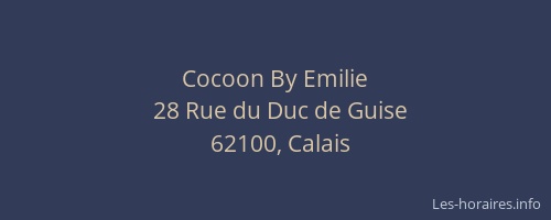 Cocoon By Emilie