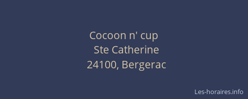 Cocoon n' cup