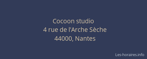 Cocoon studio