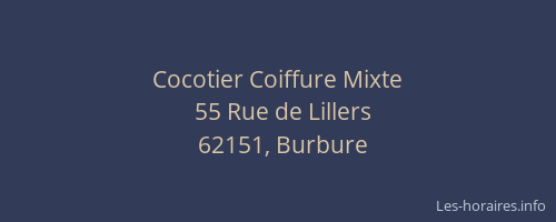 Cocotier Coiffure Mixte