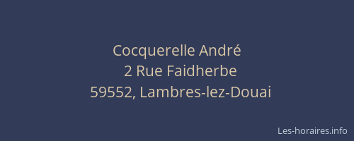 Cocquerelle André