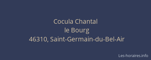 Cocula Chantal