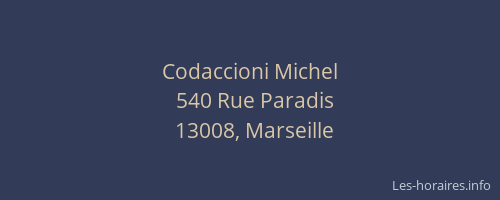 Codaccioni Michel