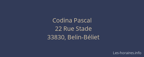 Codina Pascal