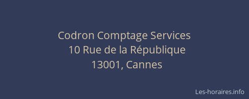 Codron Comptage Services