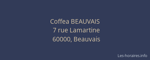 Coffea BEAUVAIS