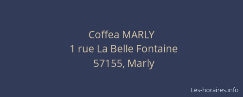 Coffea MARLY