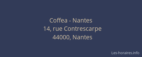 Coffea - Nantes