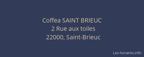 Coffea SAINT BRIEUC