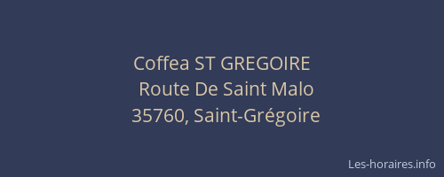 Coffea ST GREGOIRE