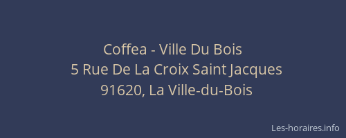 Coffea - Ville Du Bois