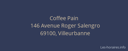 Coffee Pain