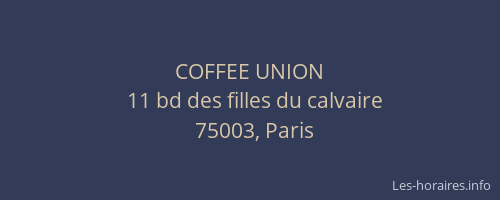 COFFEE UNION