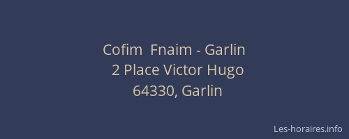Cofim  Fnaim - Garlin