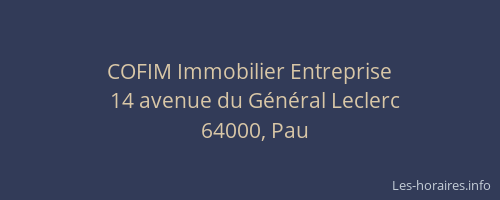 COFIM Immobilier Entreprise