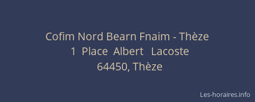 Cofim Nord Bearn Fnaim - Th&egrave;ze