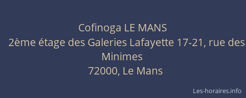 Cofinoga LE MANS
