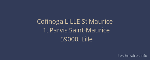 Cofinoga LILLE St Maurice