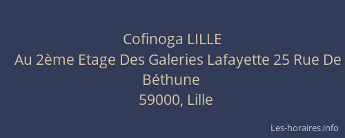 Cofinoga LILLE