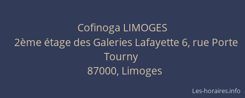 Cofinoga LIMOGES