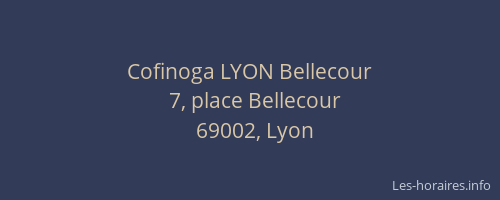 Cofinoga LYON Bellecour