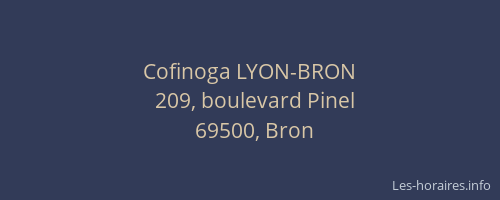 Cofinoga LYON-BRON