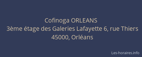 Cofinoga ORLEANS