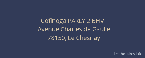Cofinoga PARLY 2 BHV