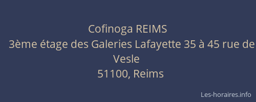 Cofinoga REIMS