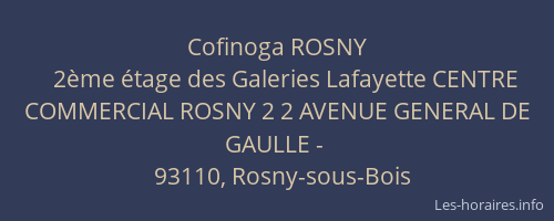 Cofinoga ROSNY