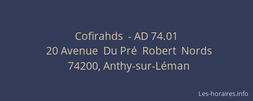 Cofirahds  - AD 74.01