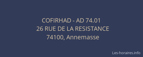 COFIRHAD - AD 74.01