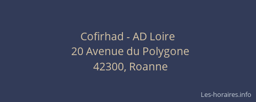 Cofirhad - AD Loire