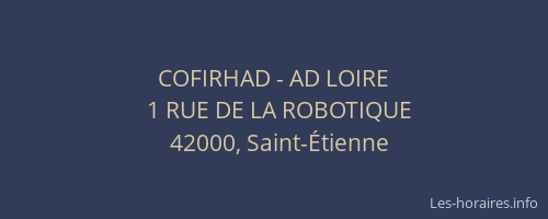 COFIRHAD - AD LOIRE