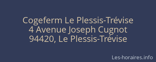 Cogeferm Le Plessis-Trévise