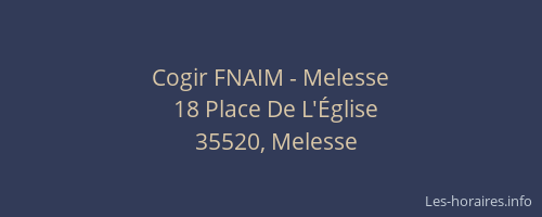 Cogir FNAIM - Melesse