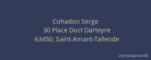 Cohadon Serge