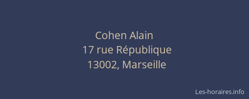 Cohen Alain
