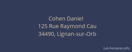 Cohen Daniel