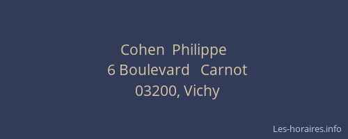 Cohen  Philippe