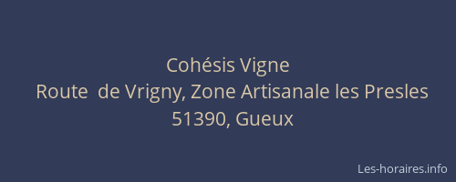 Cohésis Vigne