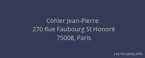 Cohier Jean-Pierre