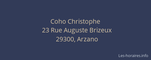 Coho Christophe
