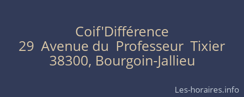 Coif'Différence