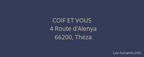 COIF ET VOUS