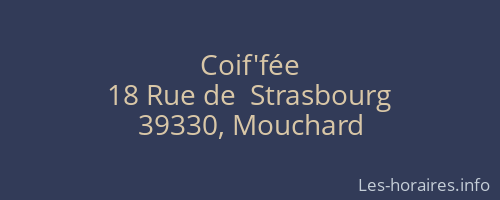 Coif'fée